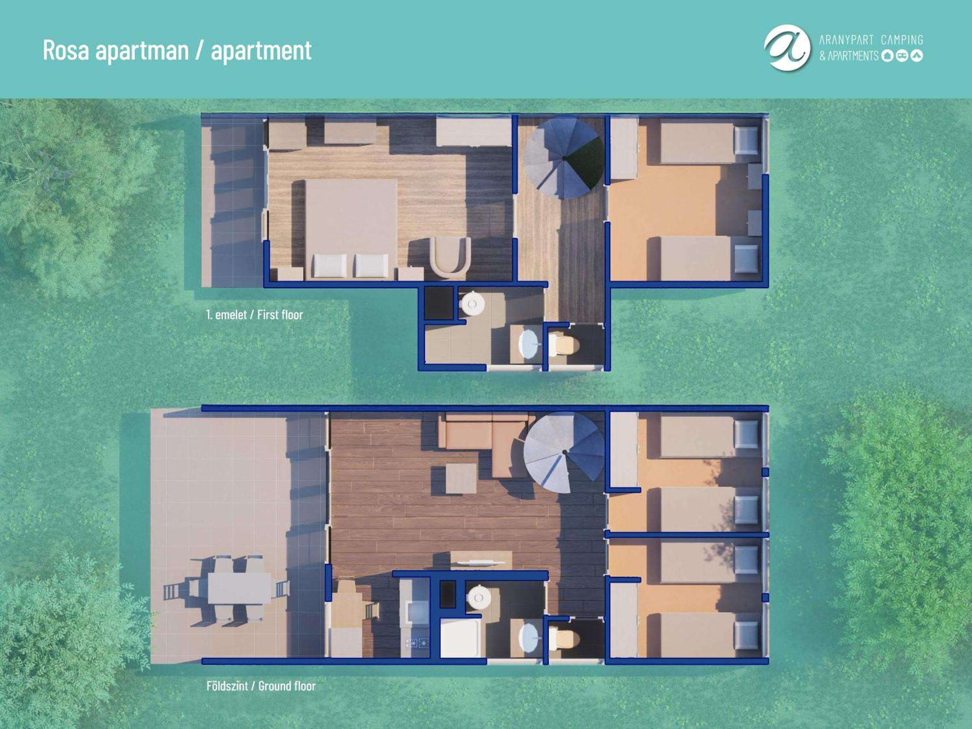 Aranypart Camping & Apartments シオーフォク エクステリア 写真