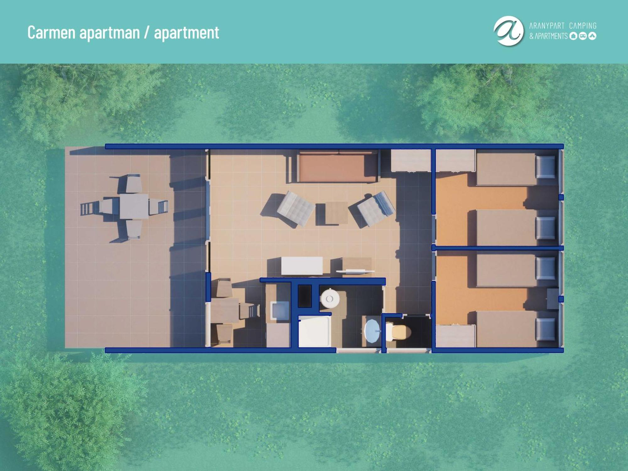 Aranypart Camping & Apartments シオーフォク エクステリア 写真